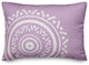 Simple Purple Boho Circle 20x14 Indoor/Outdoor Pillow