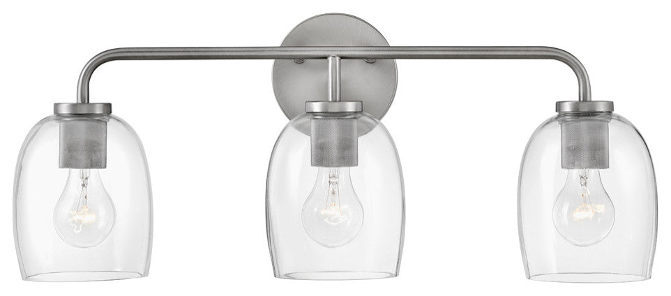 Lark Percy Bathroom Vanity Light, Antique Nickel, 24"