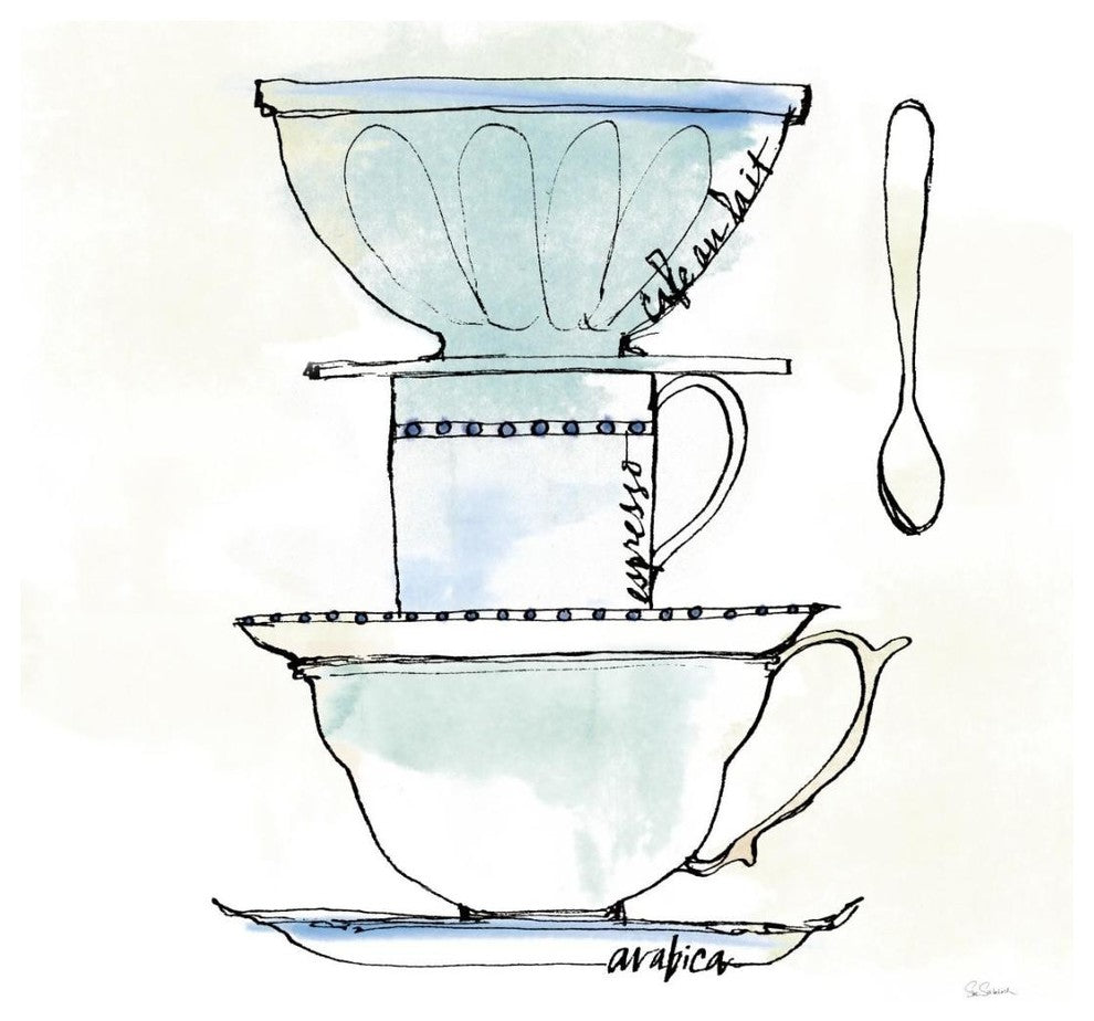 "Good Brew V" Digital Paper Print by Sue Schlabach, 20"x20"