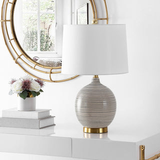 Safavieh Kremp Table Lamp With USB Port Grey