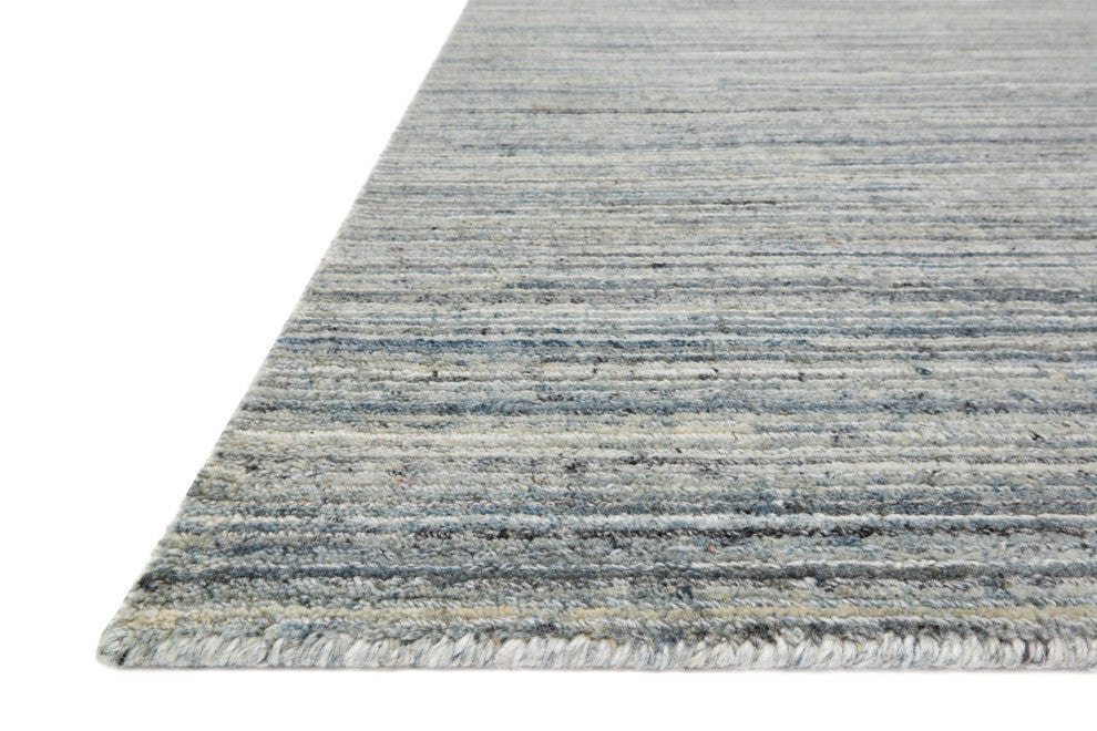 Loloi Hand Loomed Vaughn Square Area Rug, Sky, 18" X 18" Sample