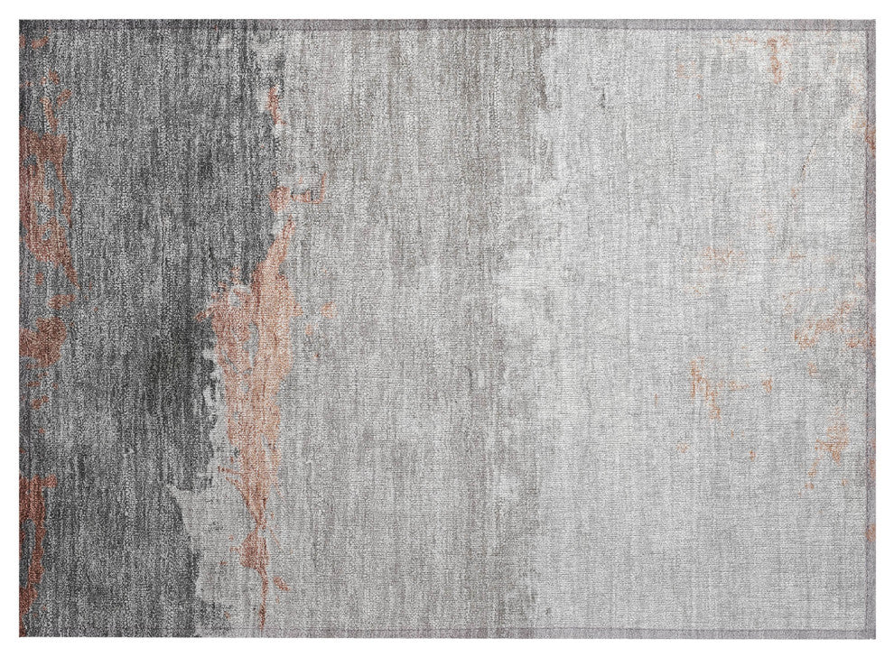 Machine Washable Indoor/Outdoor Chantille ACN1885 Salmon 1'8" x 2'6" Rug