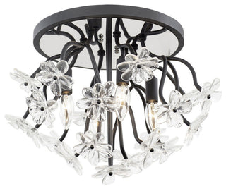 Wildflower 4-Lt Semi-Flush - Matte Black
