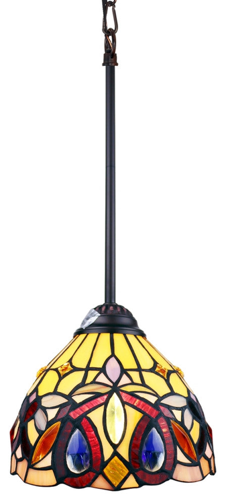 CHLOE Lighting CH33353VR08-DP1 SERENITY Victorian 1 Light Mini-Pendant 8`` Wide