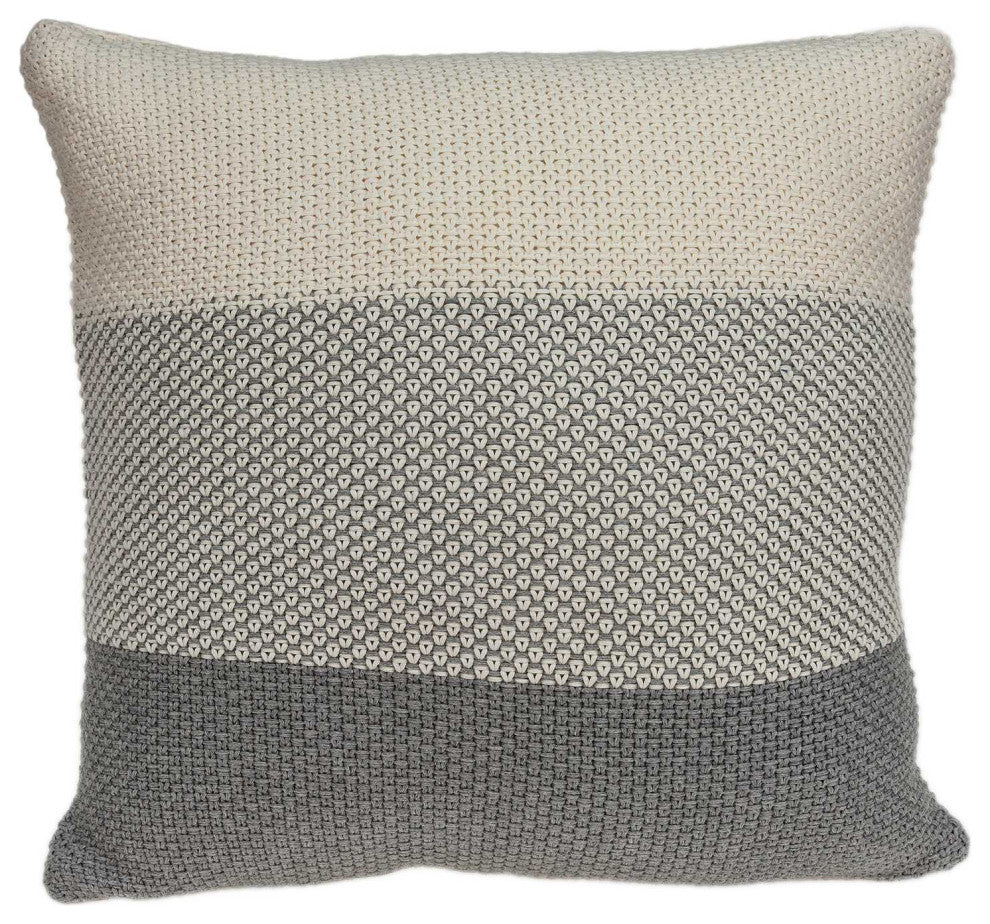 HomeRoots 20" x 7" x 20" Transitional Tan Cotton Pillow Cover With Poly Insert