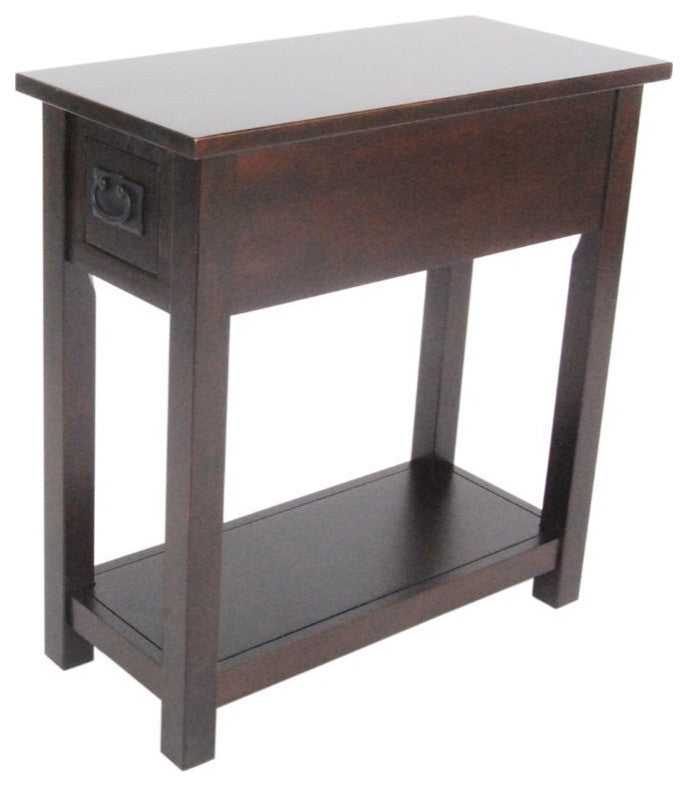 Mission Chairside Table, Espresso