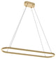 Glo 48'' LED Linear Pendant, Satin Brass