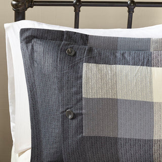 Madison Park Ridge Cabin Farmhouse Buffalo Check Comforter Set, Grey