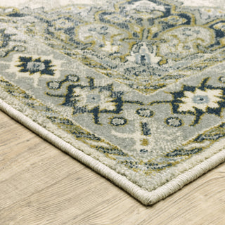 Branson Br04B Ivory/Blue 3'3"x5' Rug