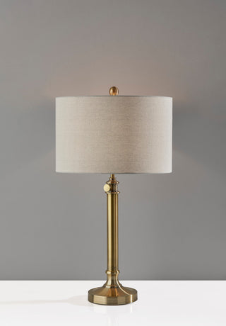 Barton Table Lamp, Antique Brass