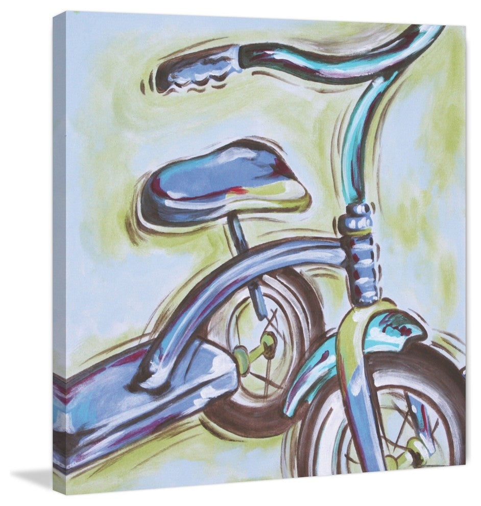 Marmont Hill, "Trike" by Reesa Qualia Painting Print on Wrapped Canvas, 48x48
