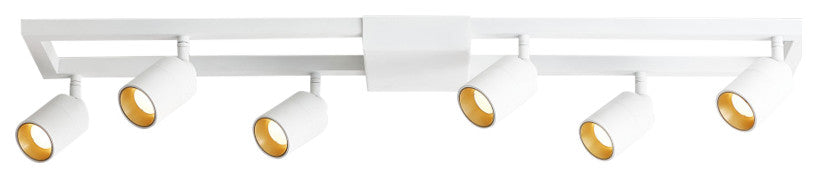 Vidalite Shura 6 Head Square Track, White