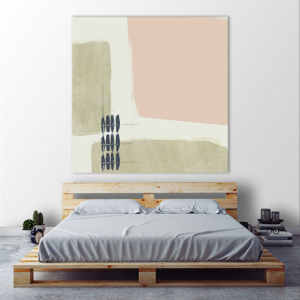 "Monotype Abstraction I" Fine Art Giant Canvas Print, 54"x54"