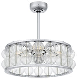 Quoizel TRK3123 Terrarock 12" 3 Blade Indoor Ceiling Fandelier - Polished