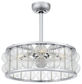 Quoizel TRK3123 Terrarock 12" 3 Blade Indoor Ceiling Fandelier - Polished