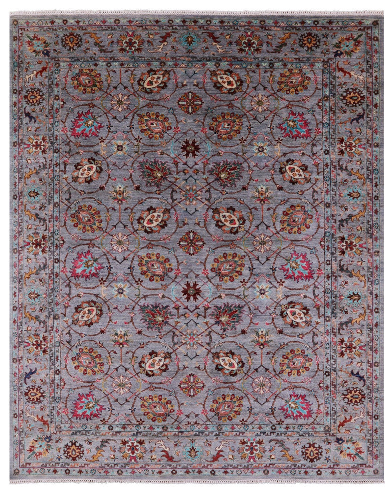 Persian Tabriz Handmade Wool Rug 8' 2" X 10' 1" Q11297