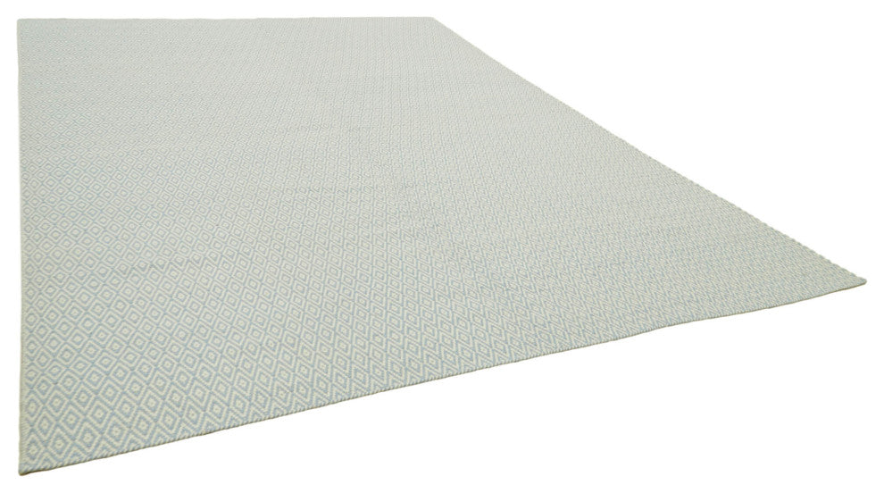 Rug N Carpet - Handwoven Modern Design 9' 0'' x 12' 0'' Wool Unique Kilim Rug