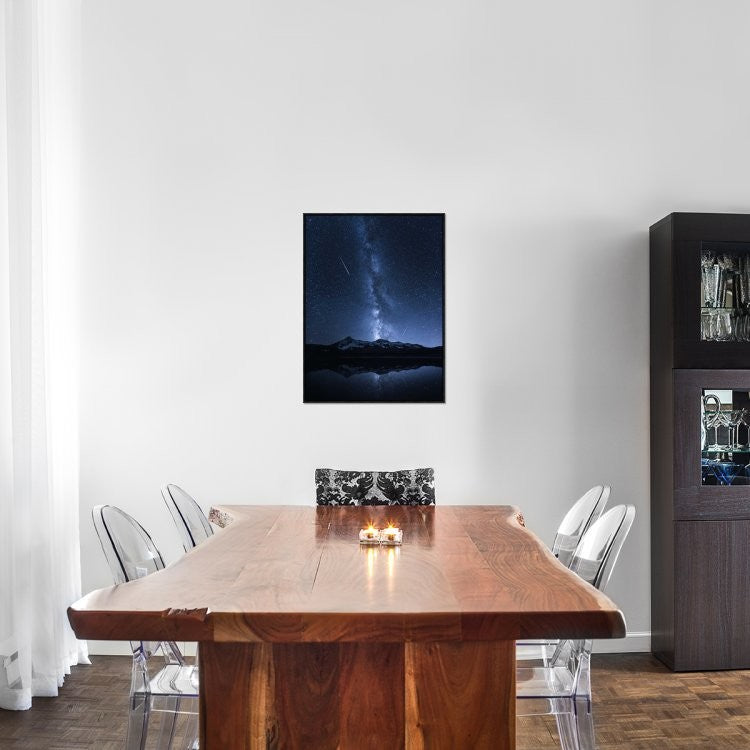 "Galaxies Reflection" Framed Canvas Giclee by Toby Harriman, 23x31"