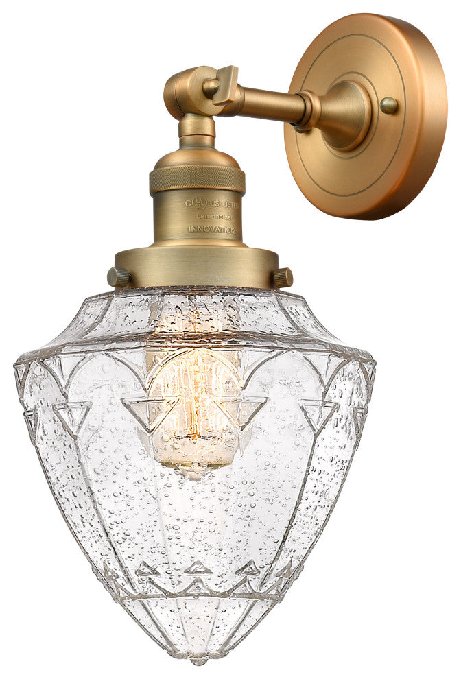 Innovations 203-BB-G664-7 1 Light Sconce, Brushed Brass
