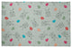 Bunnies and Eggs Easter Chenille Rug, Breezeway Green, 2'x3'
