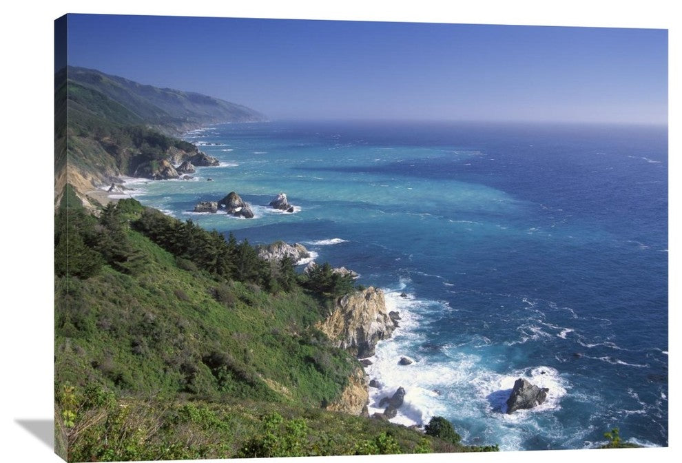 "Big Sur Coast From Near Grimes Point, California" Artwork, 40" x 30"