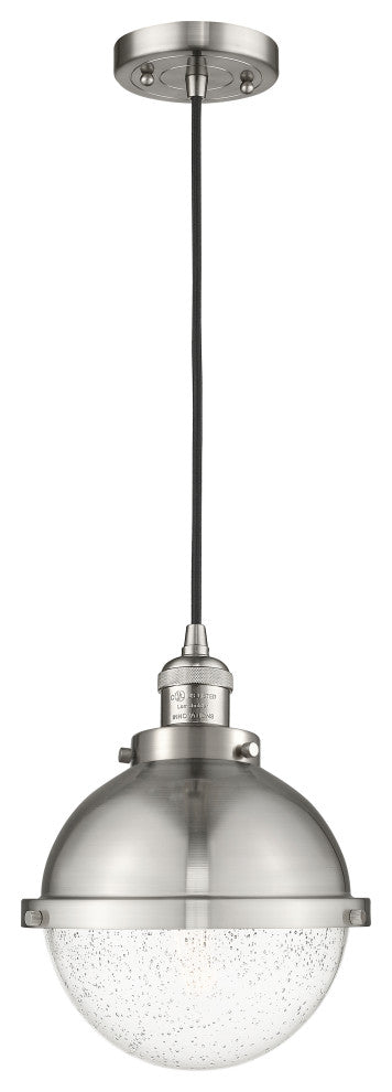 Innovations 201C-SN-HFS-84-SN Hampden 1 Light Mini Pendant, Brushed Satin Nickel