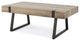 GDF Studio Genwa Canyon Coffee Table, Canyon Gray