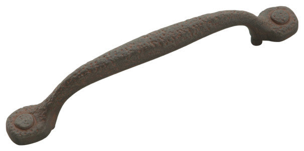 Belwith Hickory 128mm Refined Rustic Rustic Iron Cabinet Pull P2998-RI Hardware