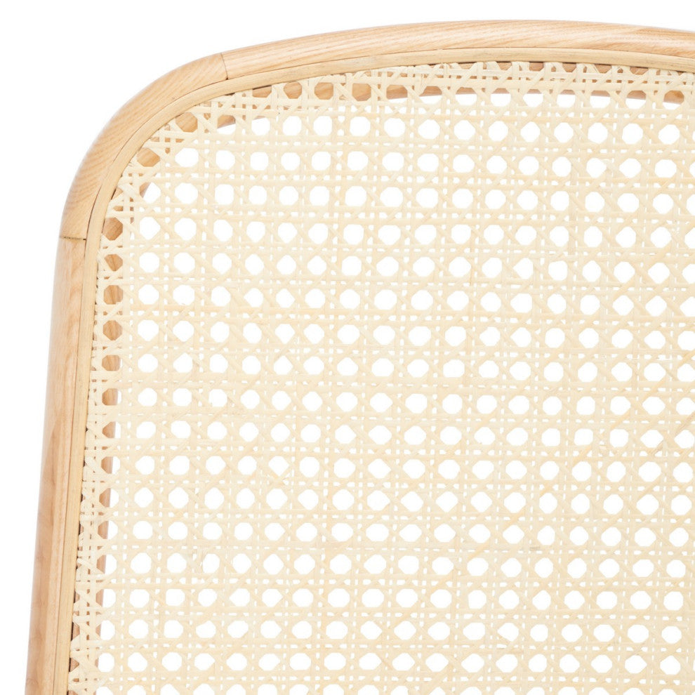 Safavieh Couture Annmarie Rattan Back Dining Chair, Natural