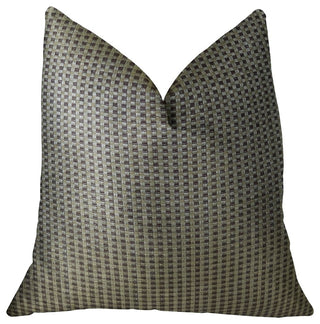 Bellevue Brown Handmade Luxury Pillow, 18"x18"