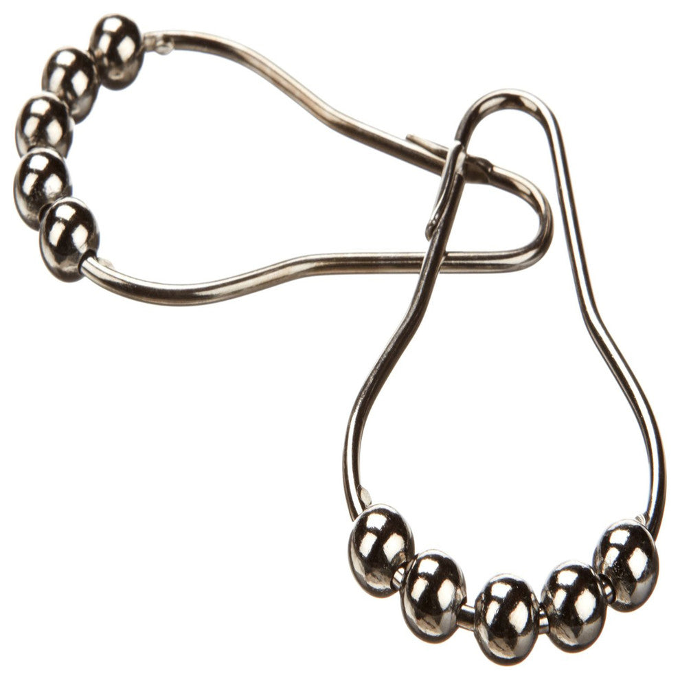 Arista Steel Shower Ring Set, Satin Nickel