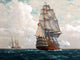 Tile Mural Seascape Ship Sea By Michael Zeno Diemer, 6"x8", Glossy