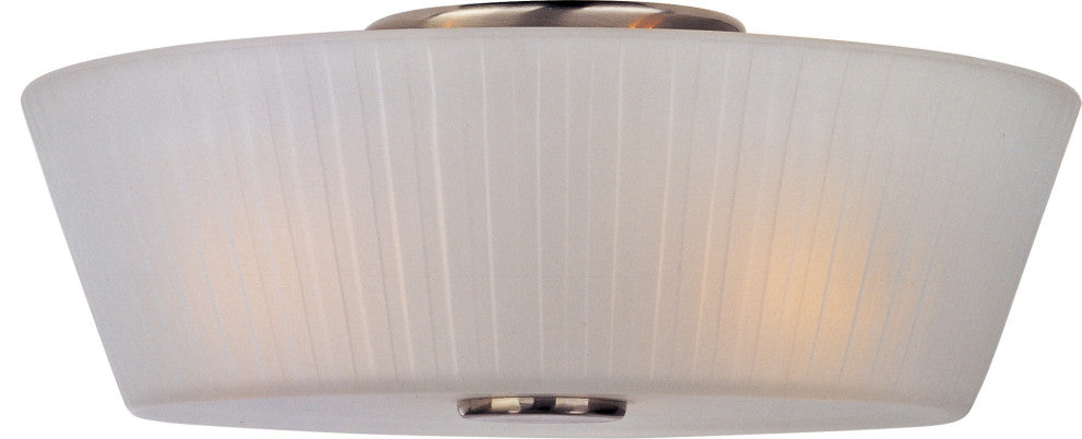 Maxim 21500 Finesse 13"W 3 Light Ceiling Light - Satin Nickel / Frosted Glass