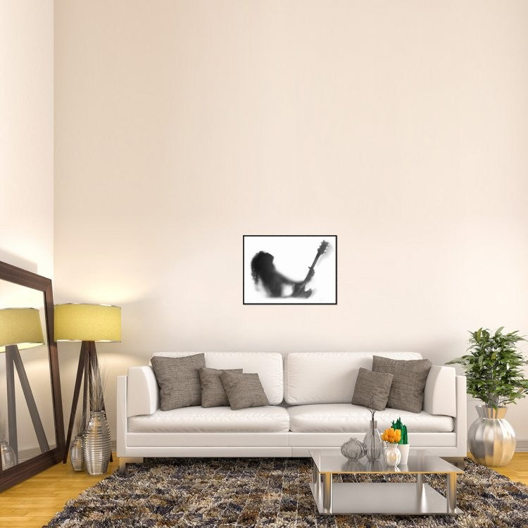 "Solo" Framed Canvas Giclee by Sebastian Kisworo, 31x23"