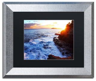 Jason Shaffer 'Hawaii 4' Matted Framed Art, Silver Frame, Black Mat, 14x11