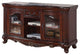 Brown Cherry TV Stand with 1 Drawers and 2 Doors