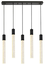 Wade 5-Light Pendant, Black