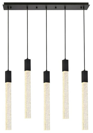 Wade 5-Light Pendant, Black