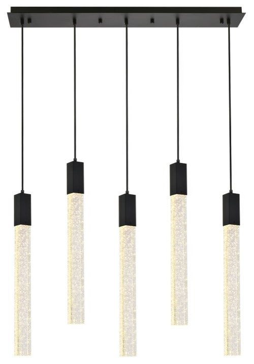 Wade 5-Light Pendant, Black