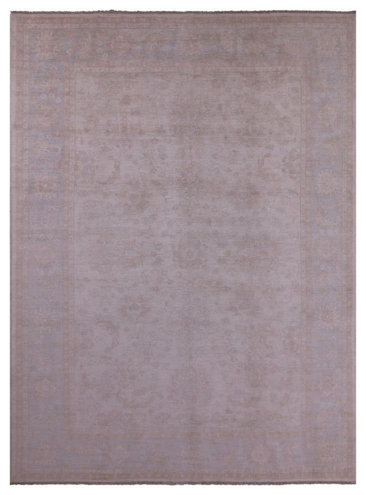 10' 0" X 13' 8" Peshawar White Wash Handmade Rug Q9533