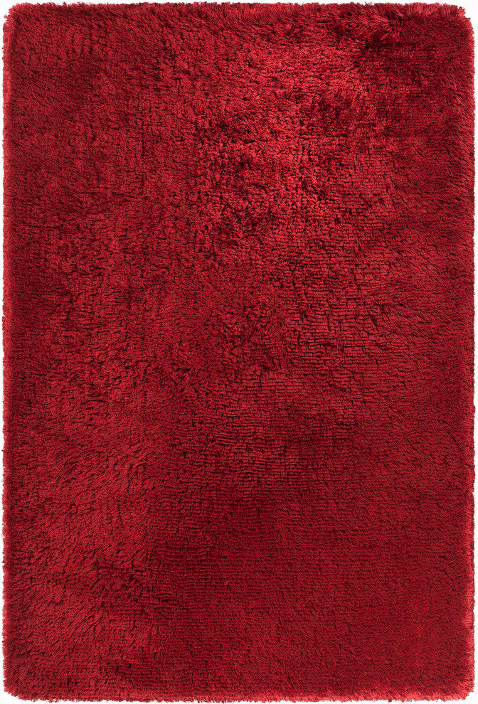 Giulia Contemporary Area Rug, Red, 7'9" Round