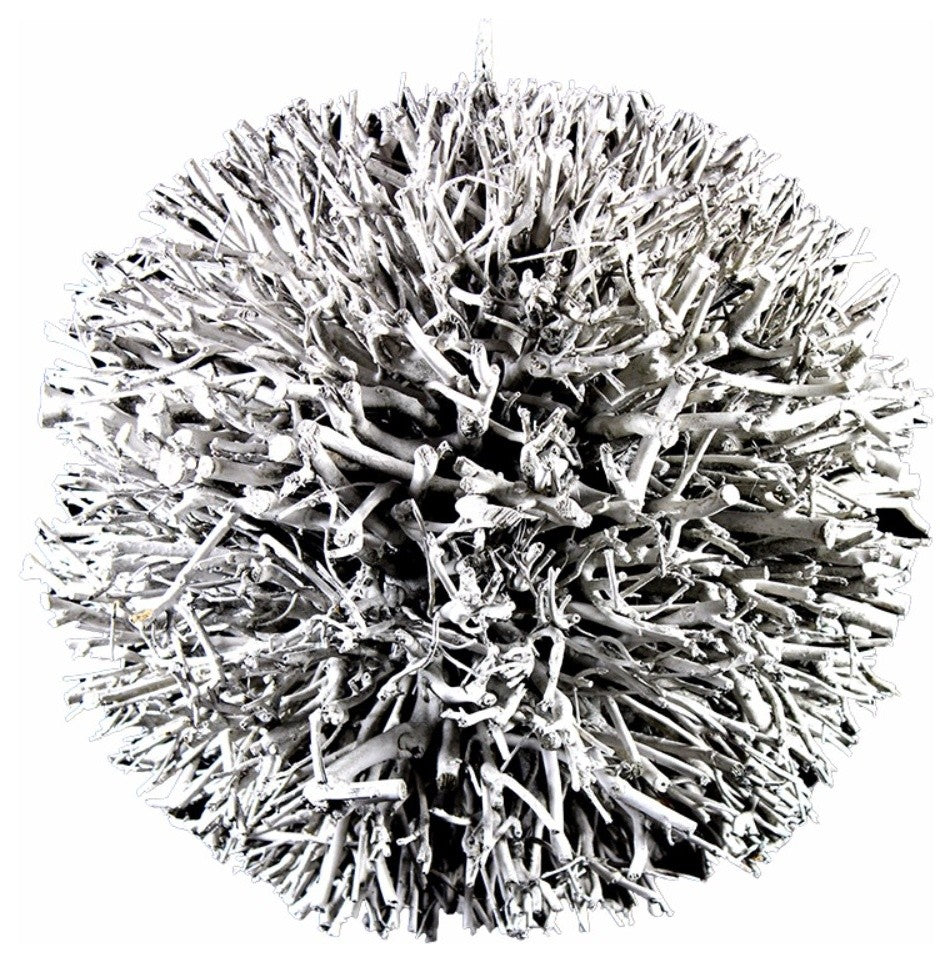 Willow decoration Ball, White