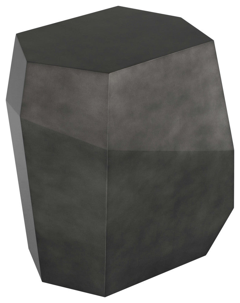 Gio Pewter Wood Side Table