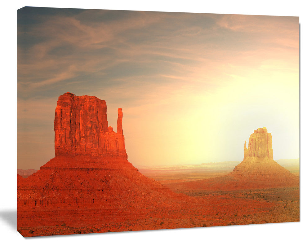 Monument Valley Utah Usa, Landscape Canvas Art Print, 20"x12"