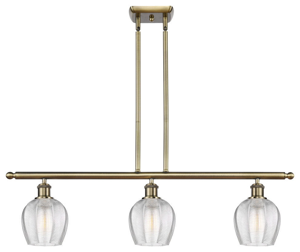 Innovations 516-3I-AB-G462-6-LED 3 Light Island Light, Antique Brass