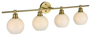 Elegant Lighting LD2323 Collier 4 Light 38"W Vanity Light - Satin Gold