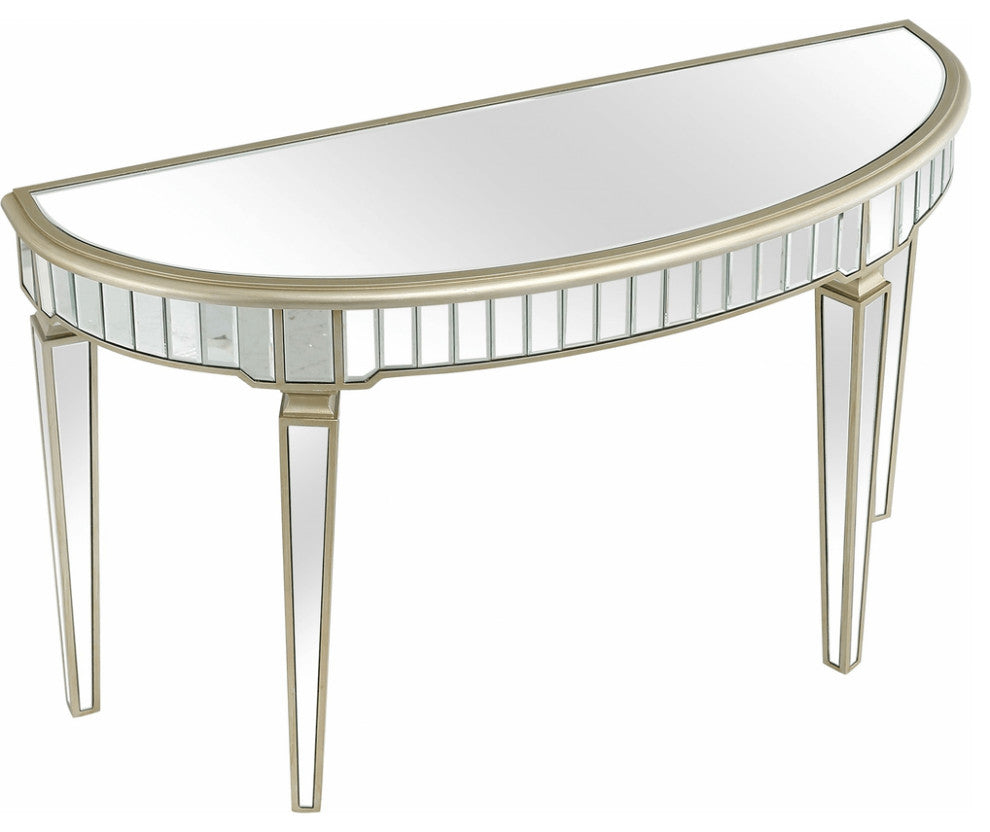 Gold Accented Console Table