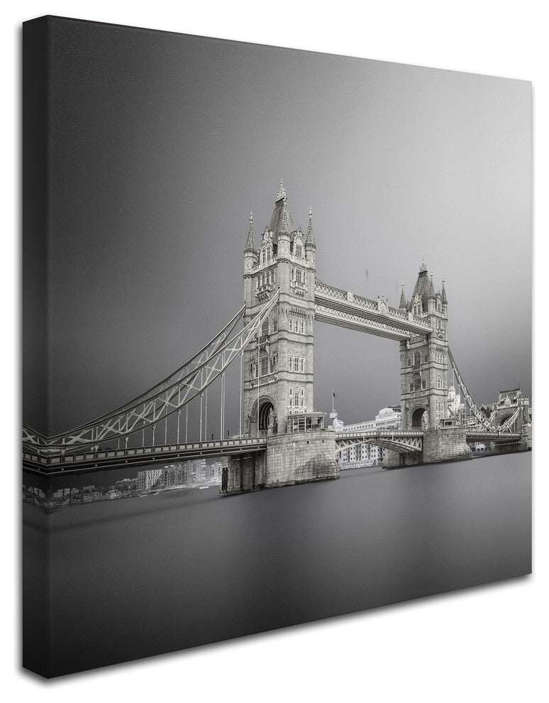 Ahmed Thabet 'Tower Bridge' Canvas Art, 14 x 14