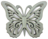 23" X 19" X 4" Gray Rustic Butterfly Wooden  Wall Decor