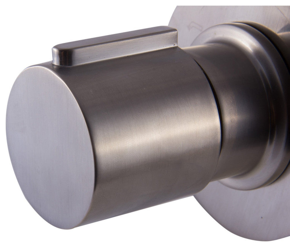 ALFI Brand AB9101-BN Brushed Nickel Modern Round 3 Way Shower Diverter